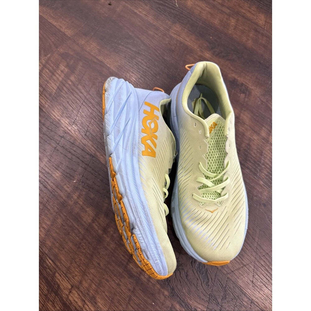 Hoka Rincon 3 Shoes Womens Size 10B Blue Yellow Running Lightweight Mesh 1119396 - Picture 4 of 14